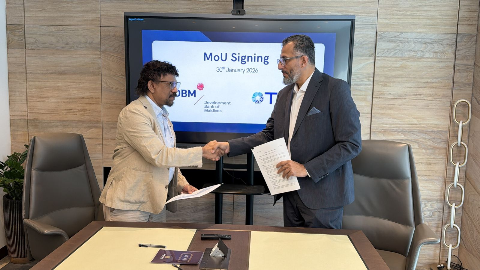 MoU with the Development Bank of Maldives, January 2026