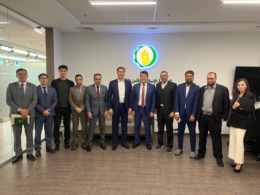 With a former Deputy Prime Minister of Kazakhstan, now Adviser to the President, and IOFS Director General Yerlan Baidaulet at IOFS headquarters, Astana, June 2023