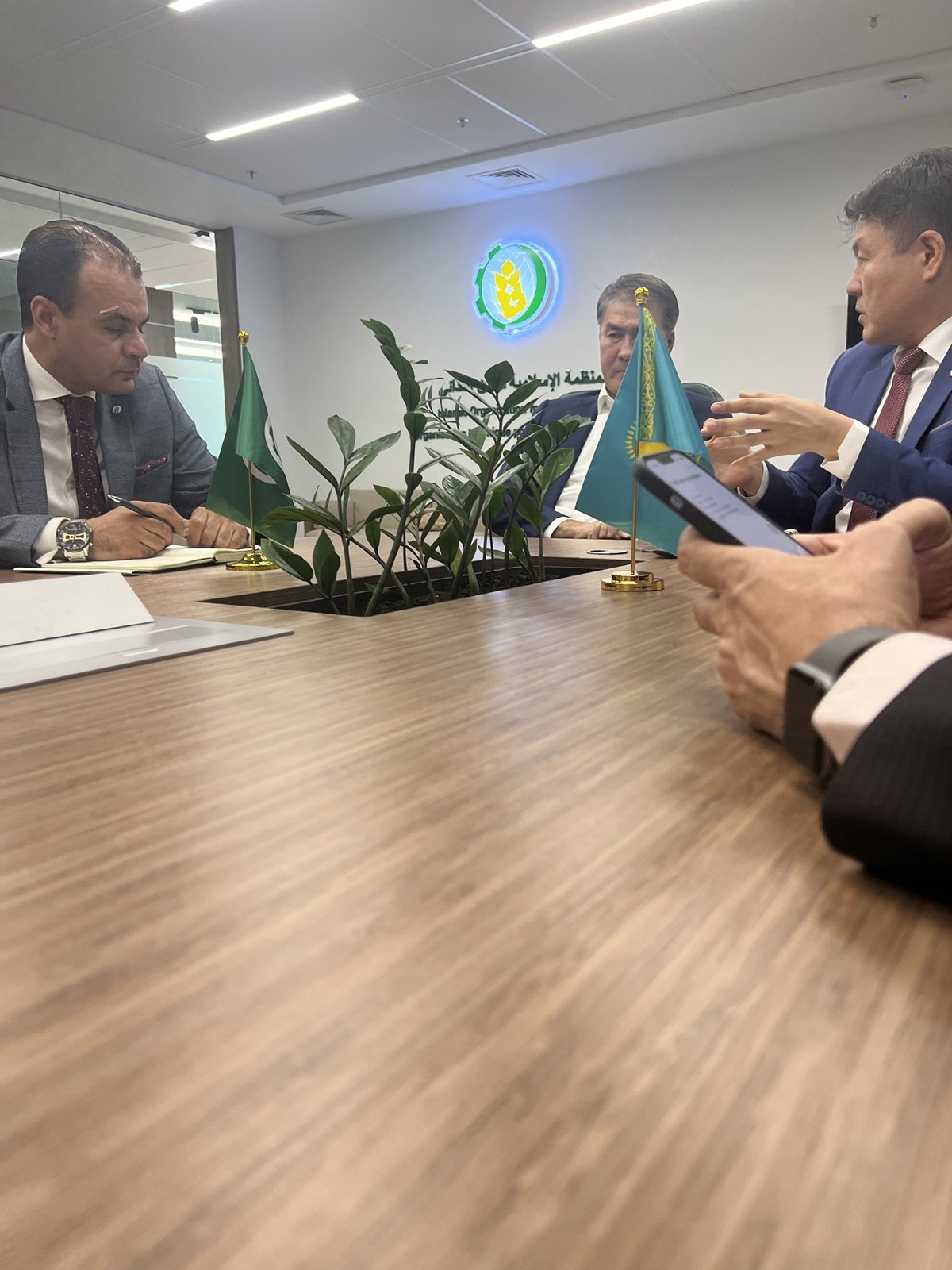 Meeting with the former Deputy Prime Minister at IOFS headquarters, Astana, June 2023
