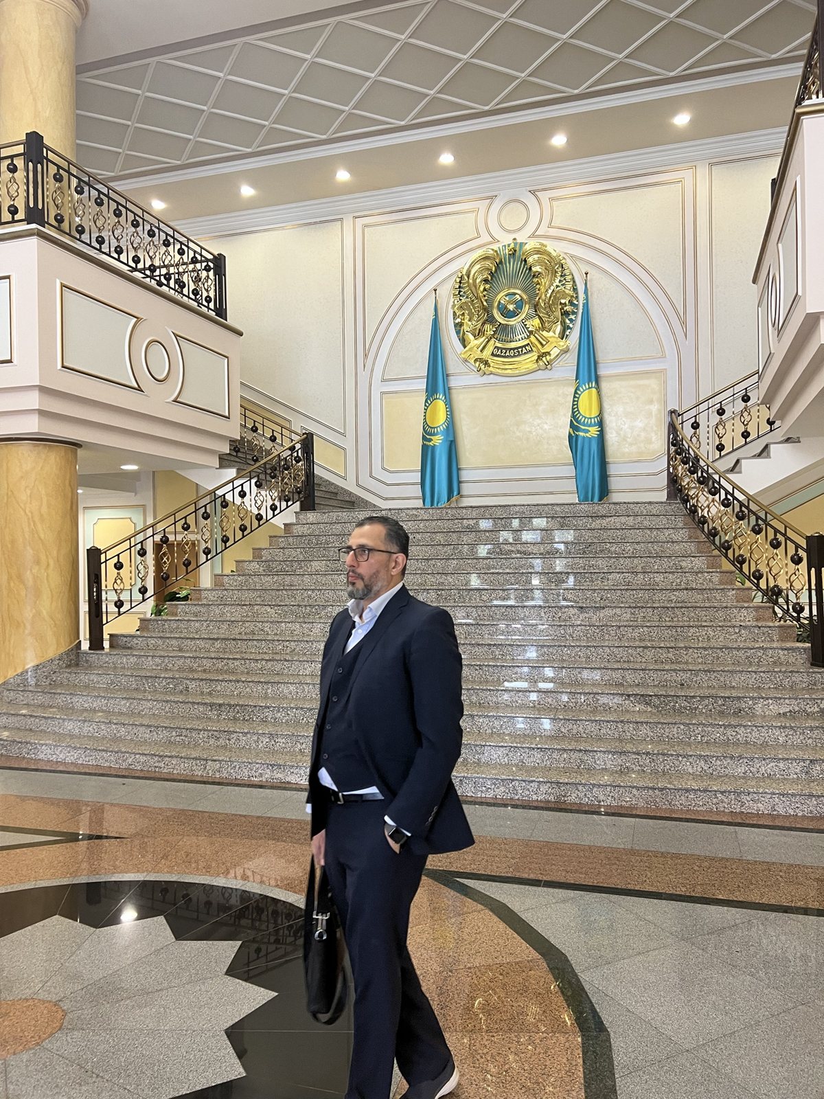 At the Ministry of Foreign Affairs of Kazakhstan, Astana, June 2023