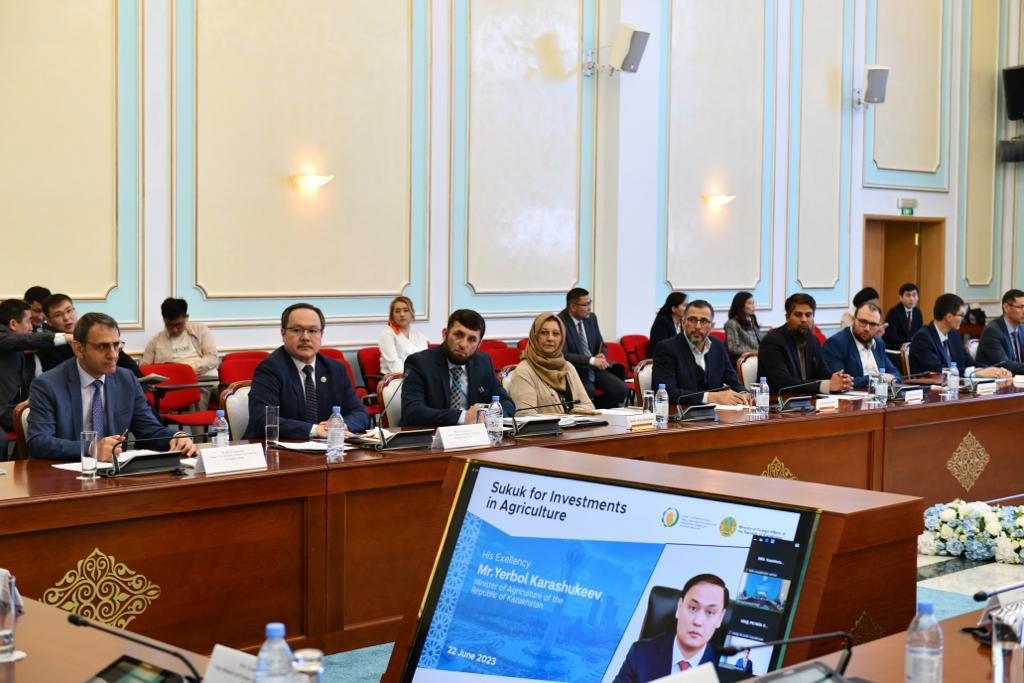 In the delegation at the opening of the sukuk workshop, Ministry of Foreign Affairs, Astana, 22 June 2023